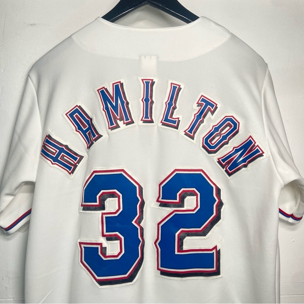 Majestic Texas Rangers Josh Hamilton 32 Jersey Mens Large Genuine Merchandise - Picture 10 of 16